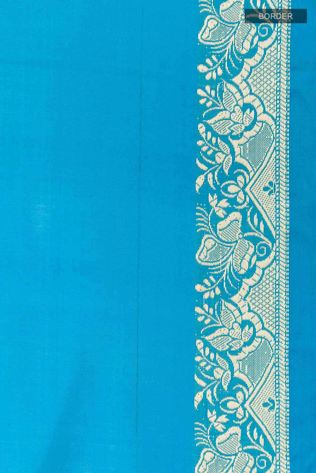 Blue Banarasi Katan Silk Saree