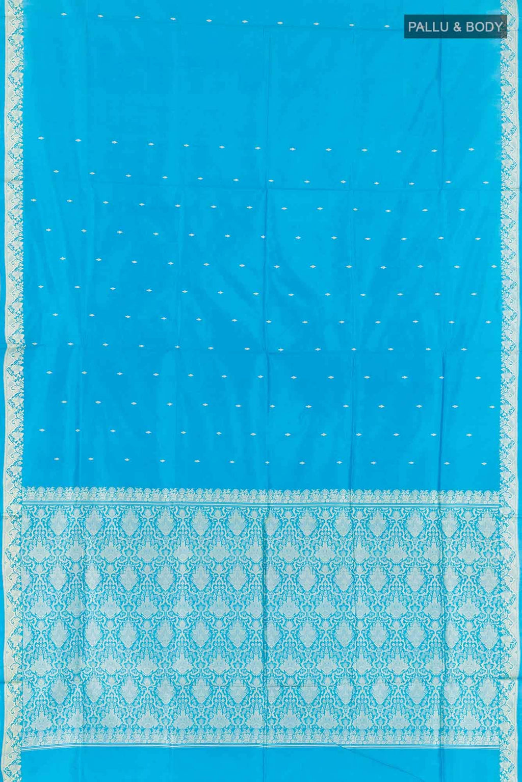 Blue Banarasi Katan Silk Saree