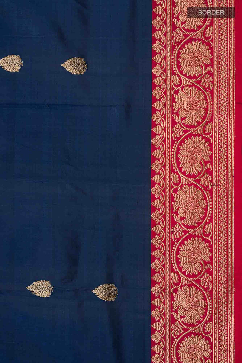 Blue Banarasi Katan Silk Saree