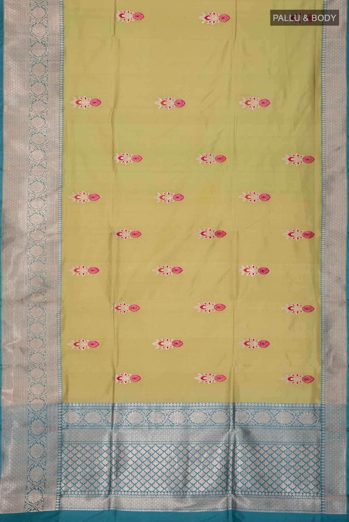 Green Banarasi Katan Silk Saree