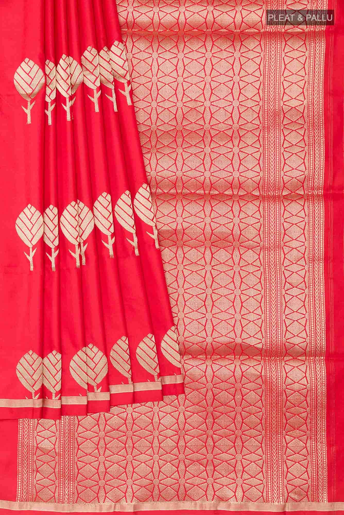 Red Banarasi Silk Saree