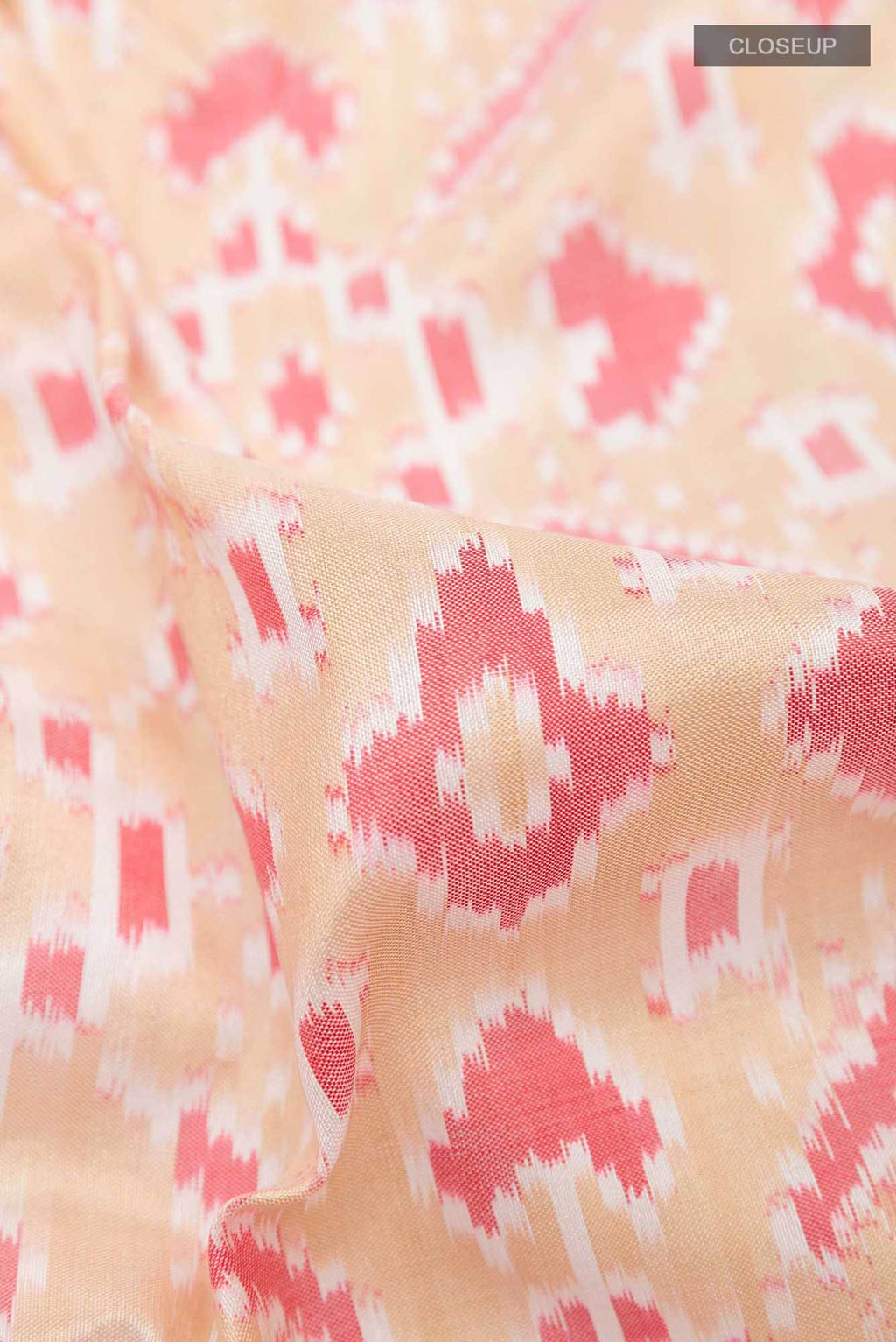 Beige Pochampally Silk Saree