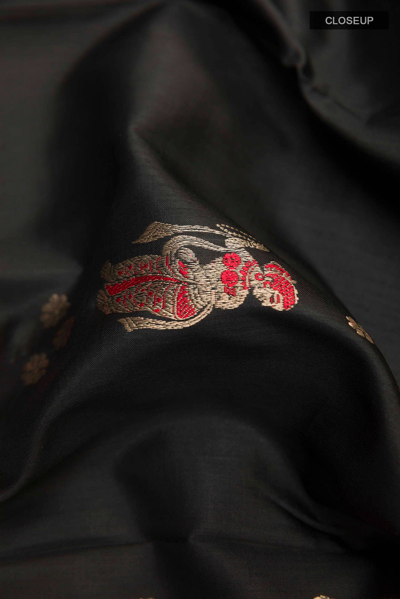 Black Baluchari Silk Saree