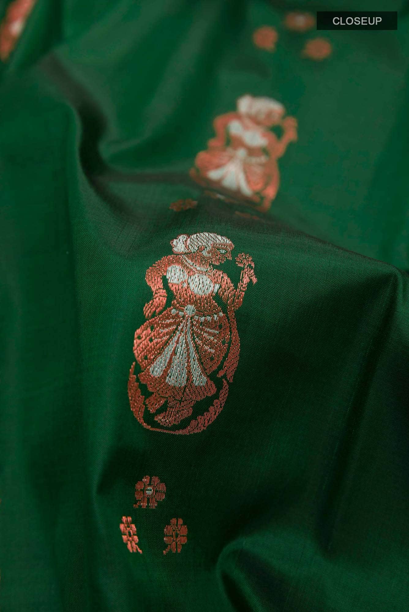 Green Baluchari Silk Saree