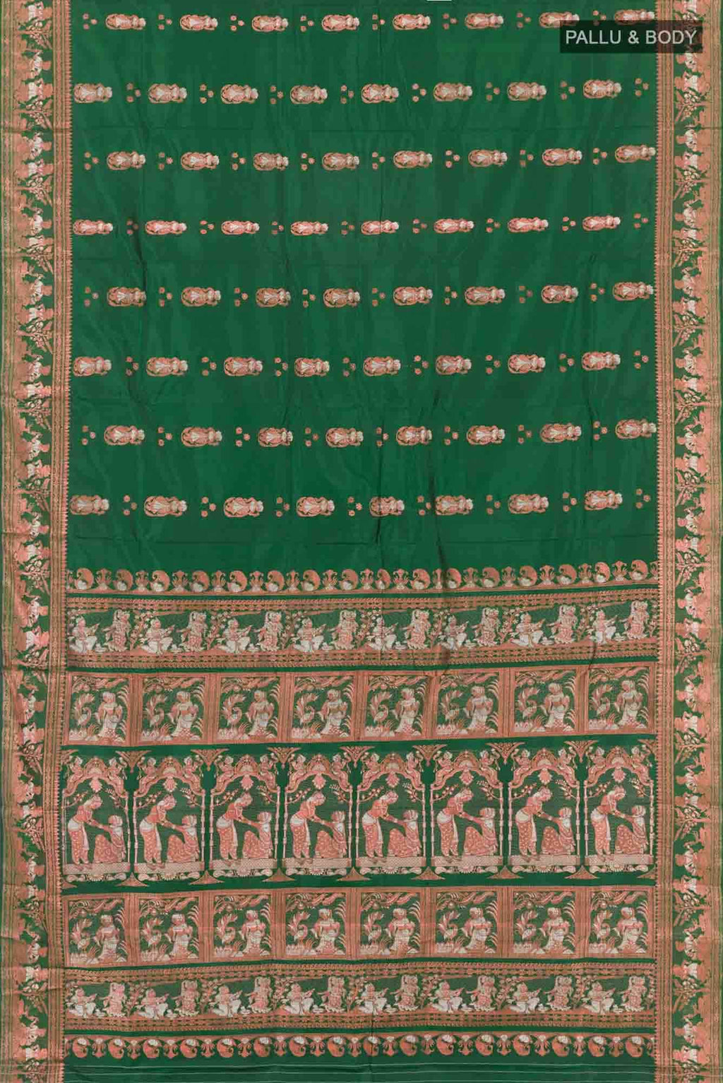 Green Baluchari Silk Saree