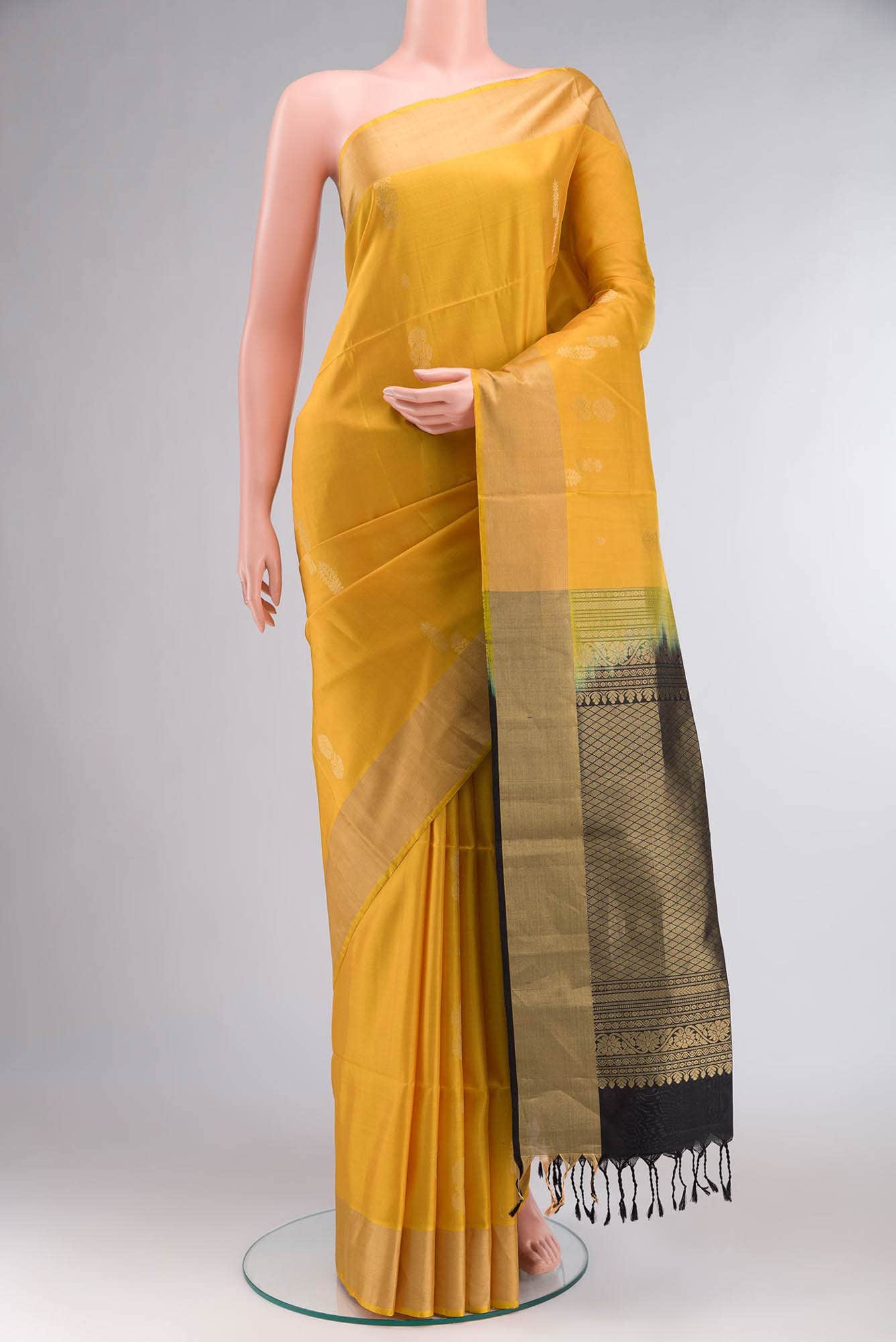 Yellow Soft Silk Saree
