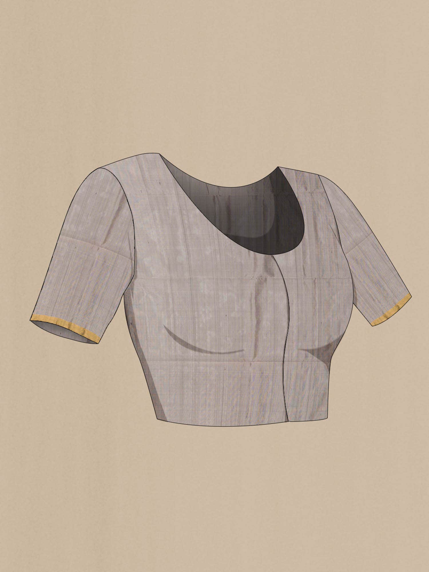 Grey Soft Silk Saree