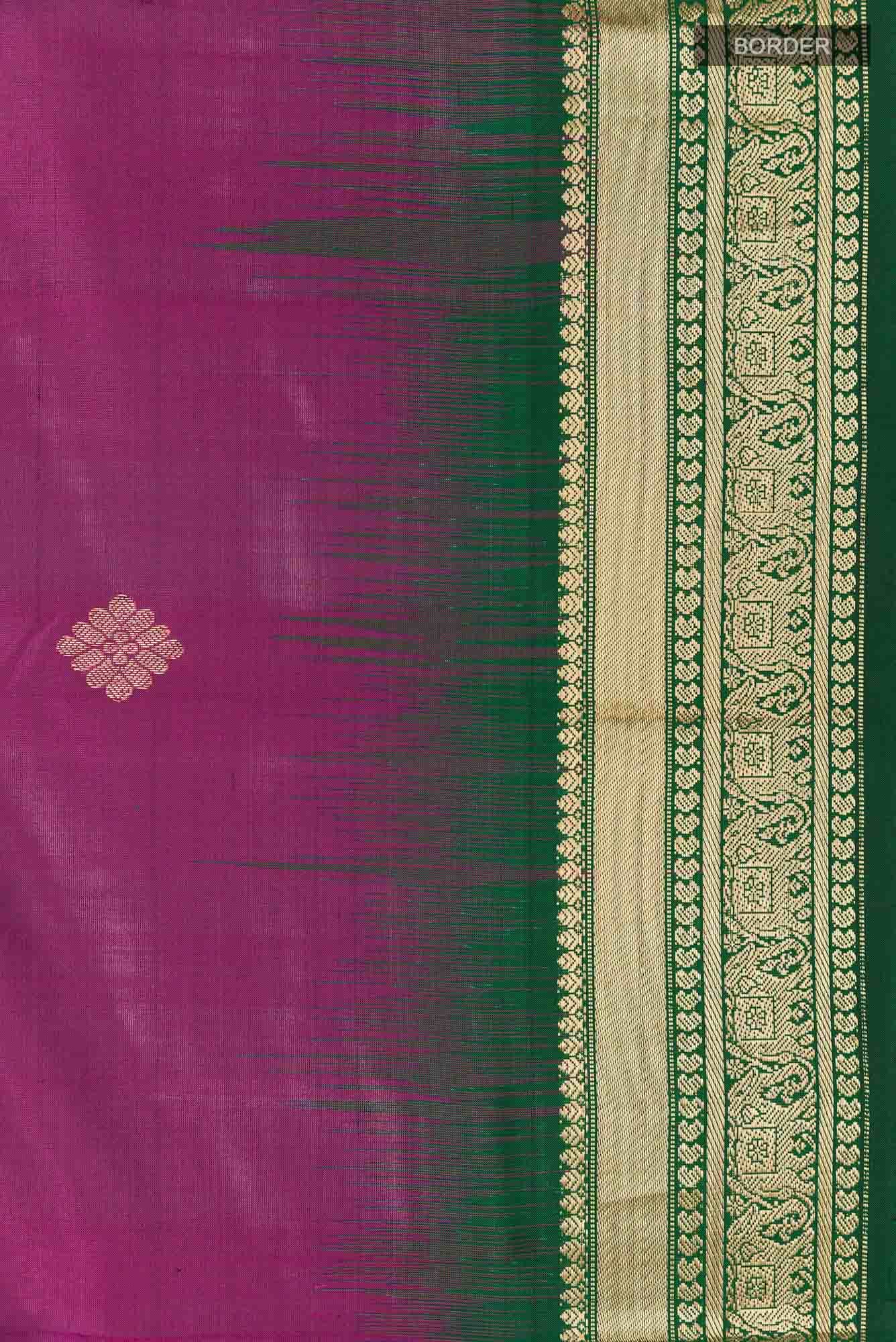 Purple Kanchipuram Silk Saree