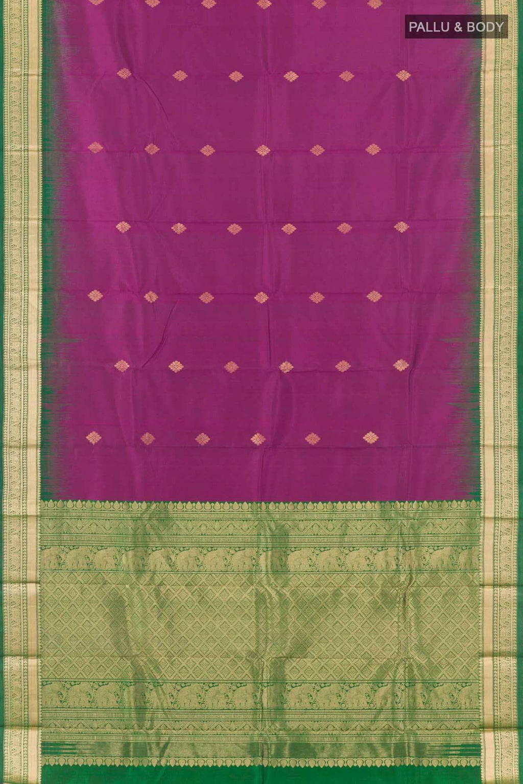 Purple Kanchipuram Silk Saree