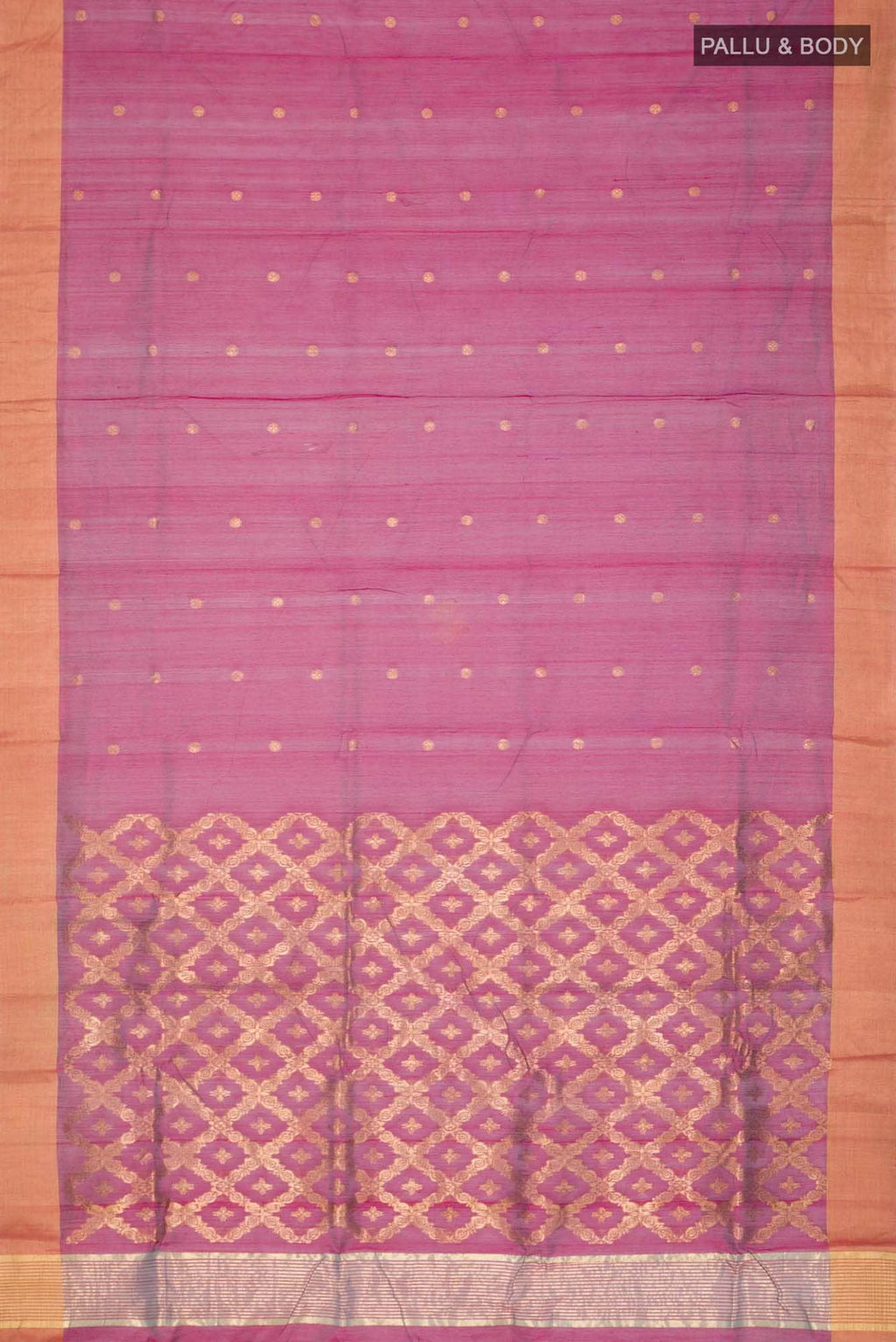Magenta Chanderi Silk Cotton Saree