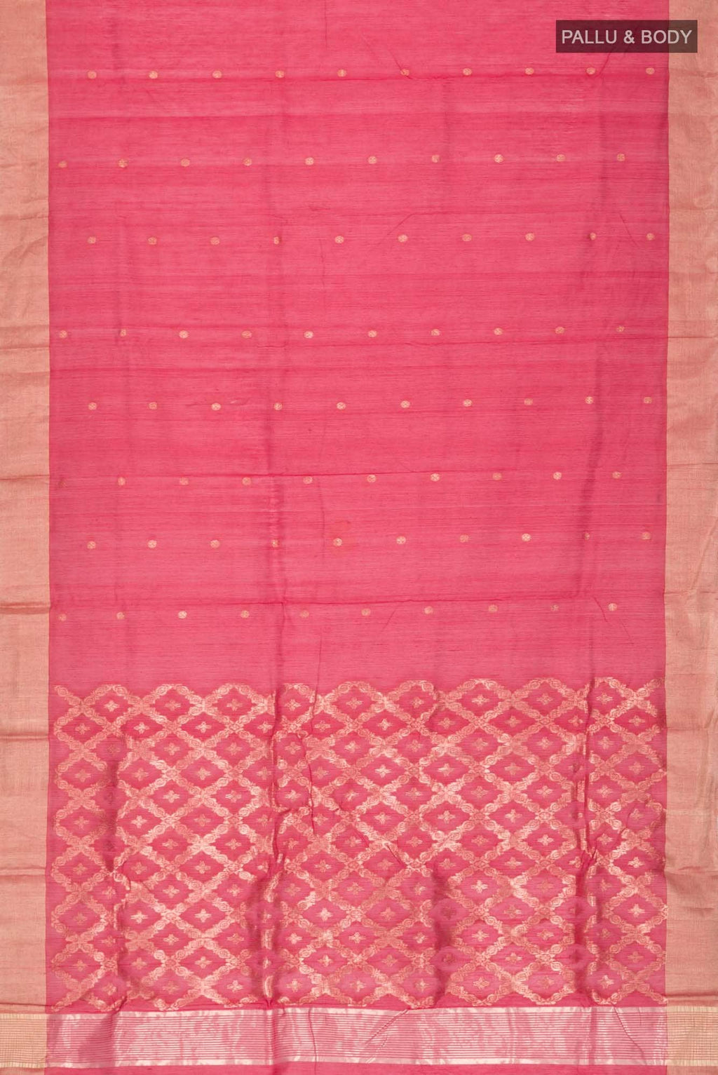 Red Chanderi Silk Cotton Saree