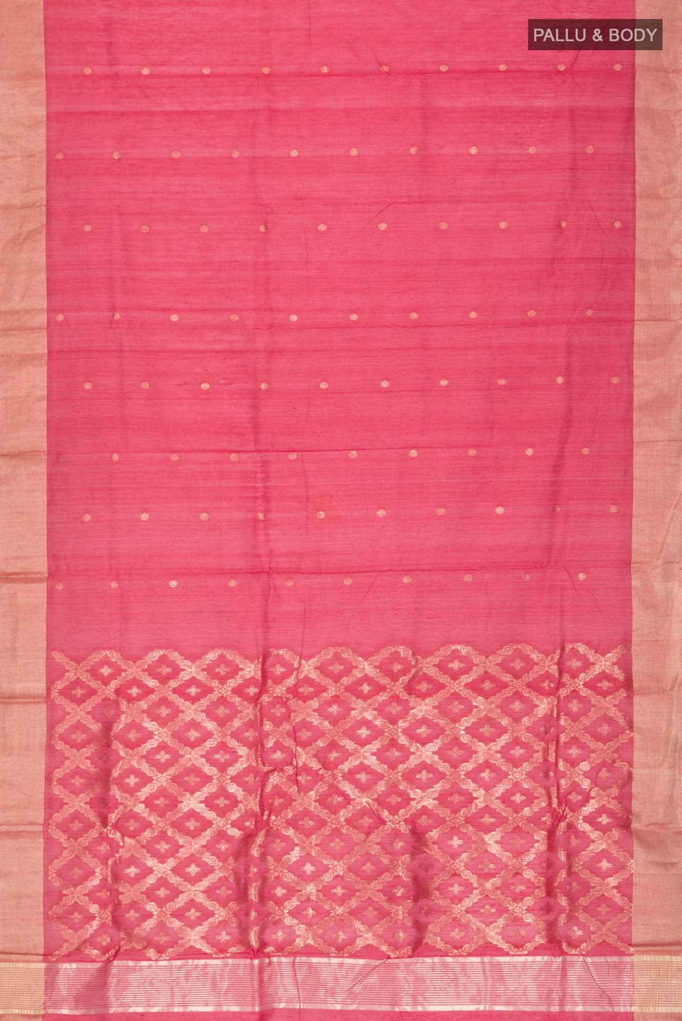 Red Chanderi Silk Cotton Saree