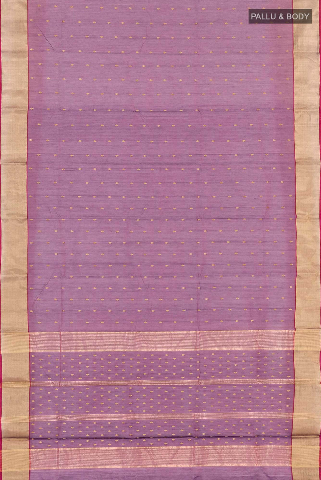 Purple Blended Chanderi Silk Cotton Saree