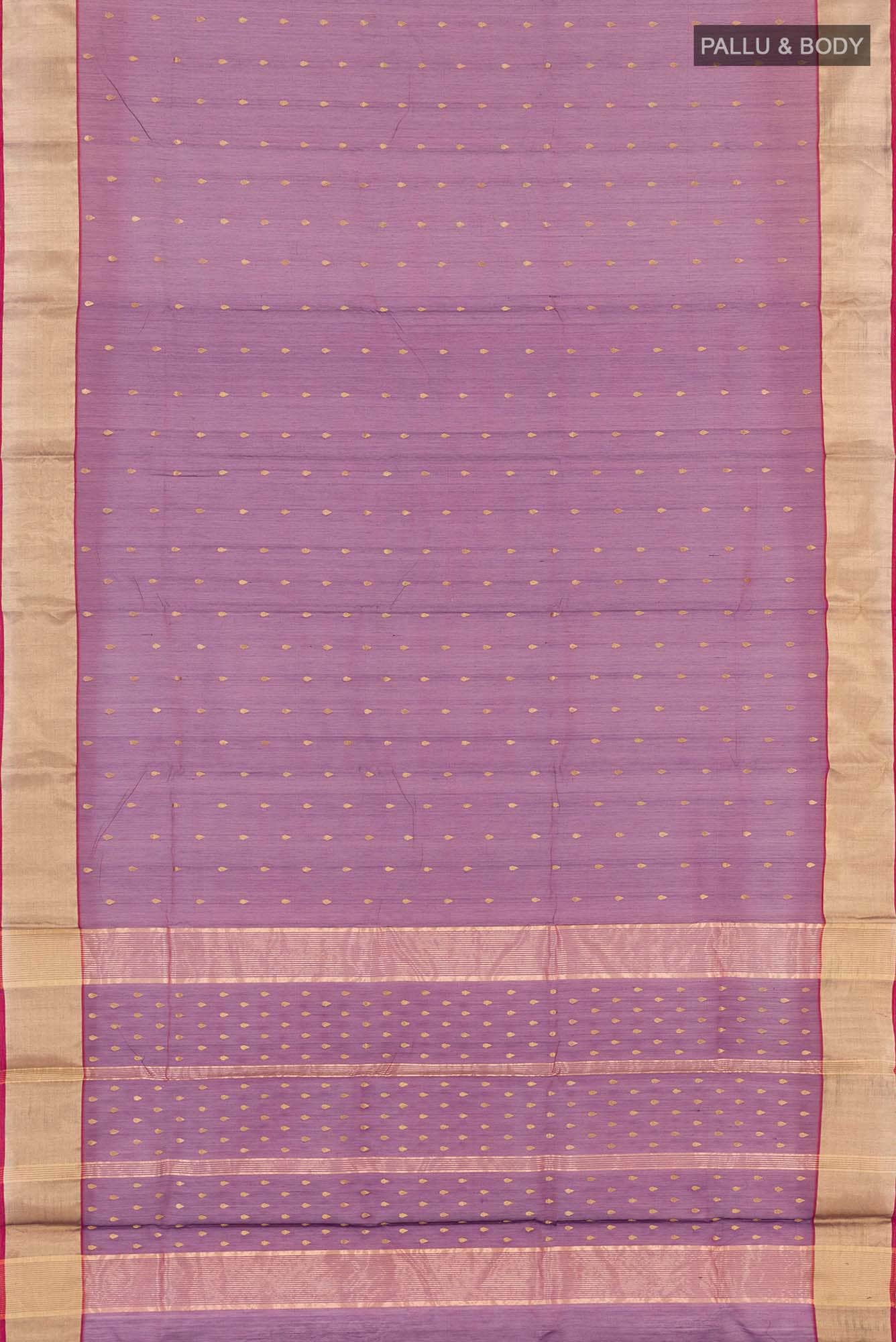 Purple Blended Chanderi Silk Cotton Saree
