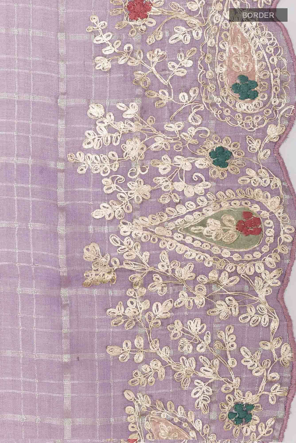Lavender Tussar Saree