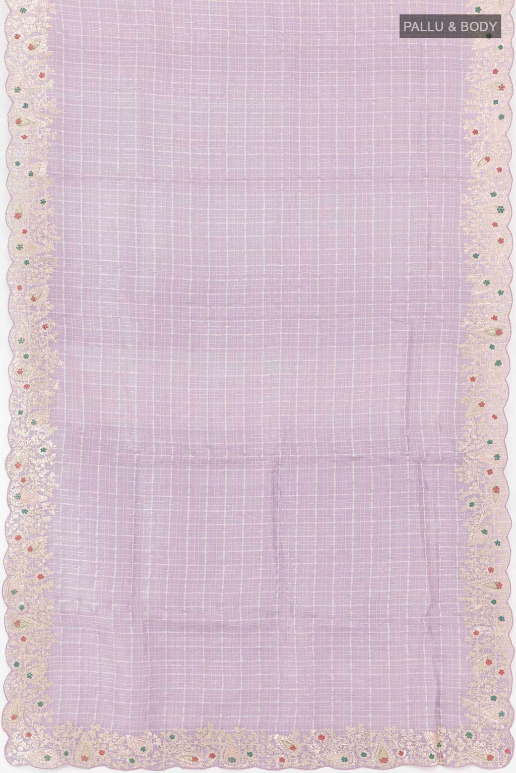 Lavender Tussar Saree