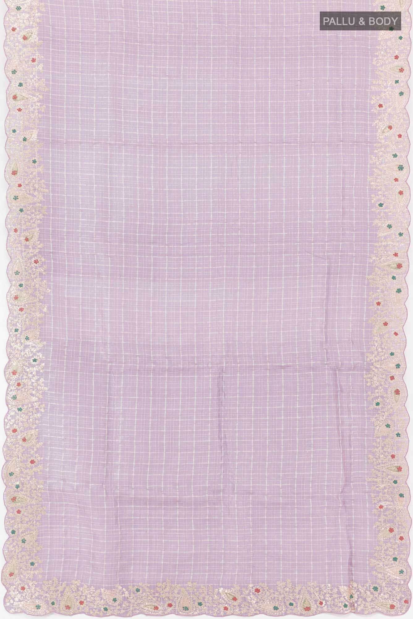 Lavender Tussar Saree