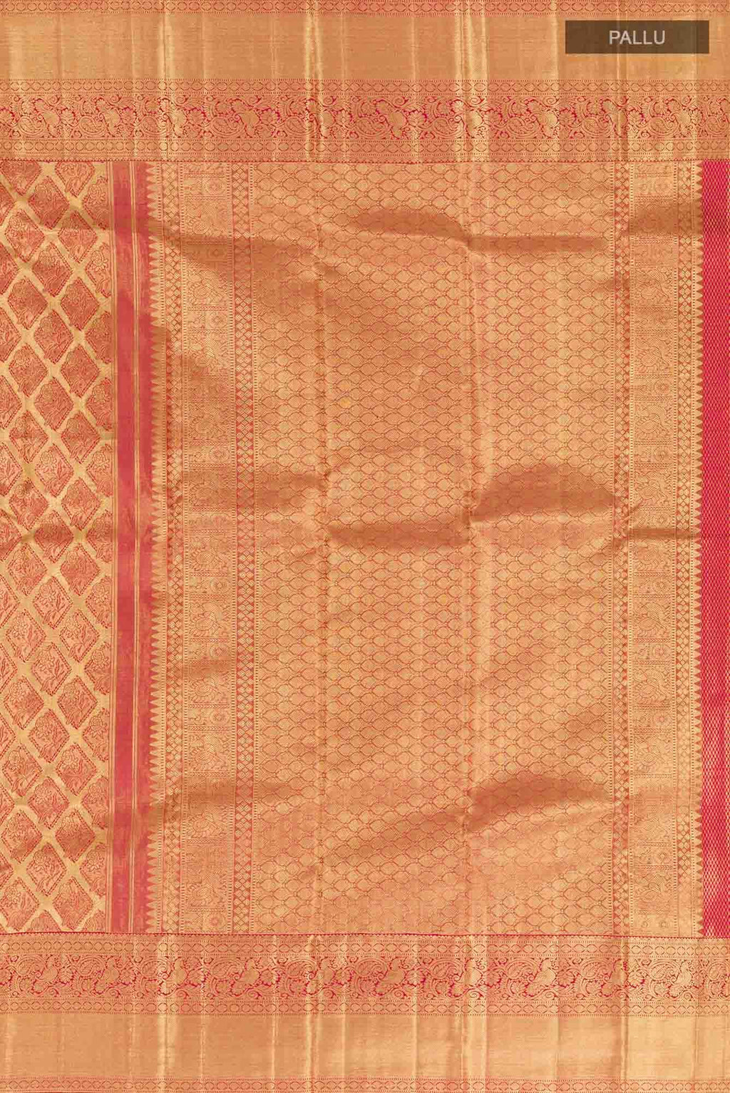 Magenta Kanchipuram Tissue Silk Saree