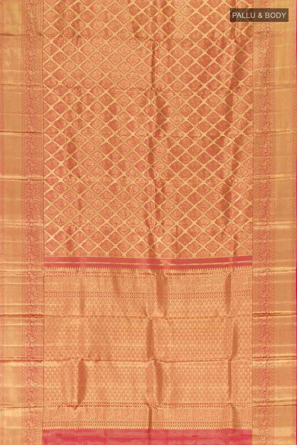 Magenta Kanchipuram Tissue Silk Saree
