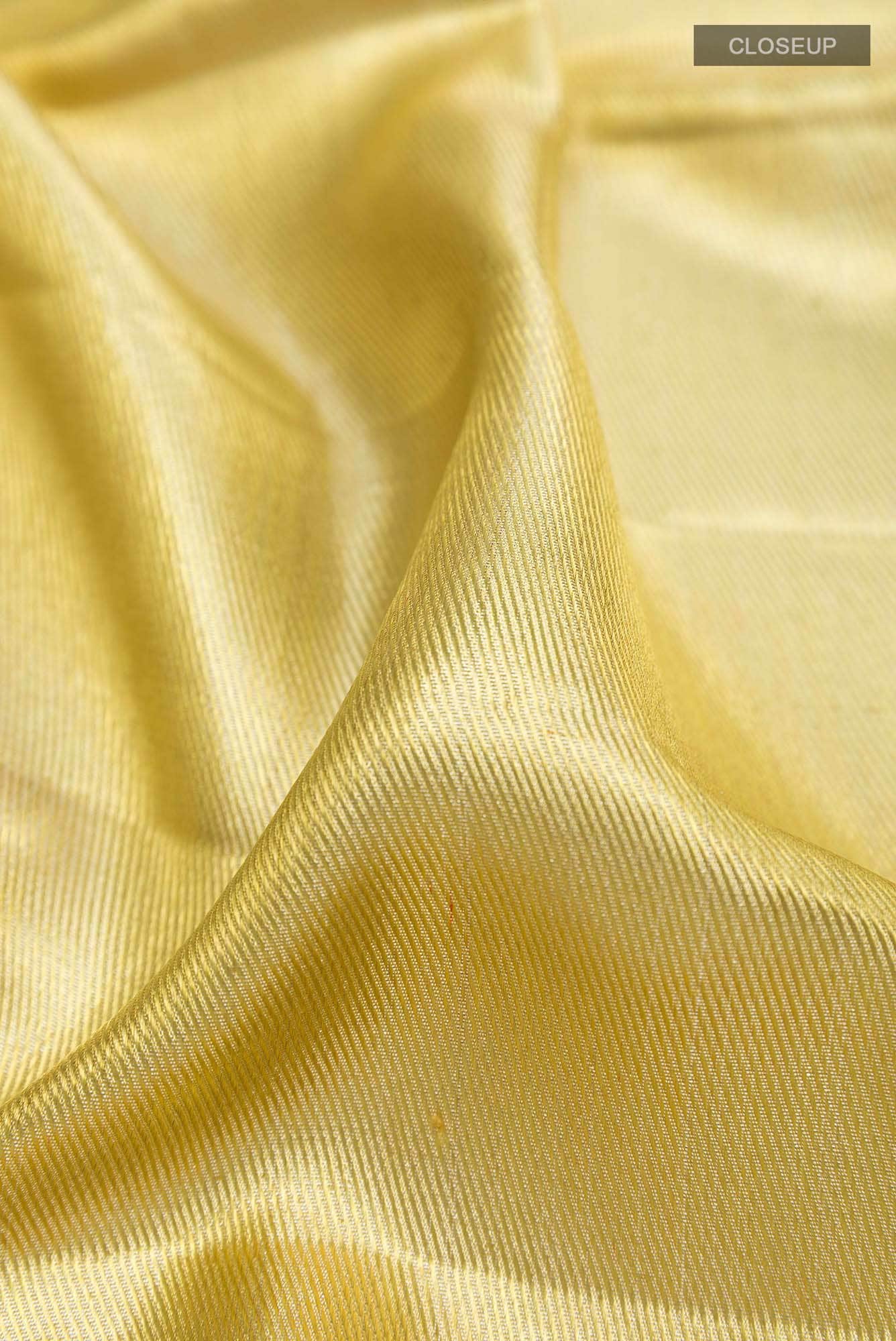 Gold Kanchipuram Tissue Silk Saree