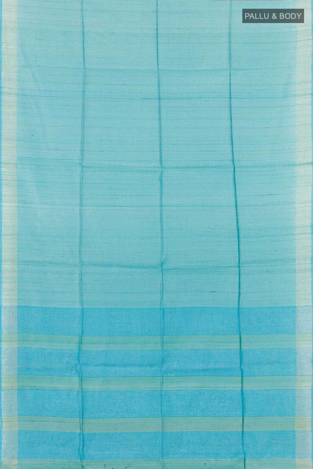 Blue Tussar Saree