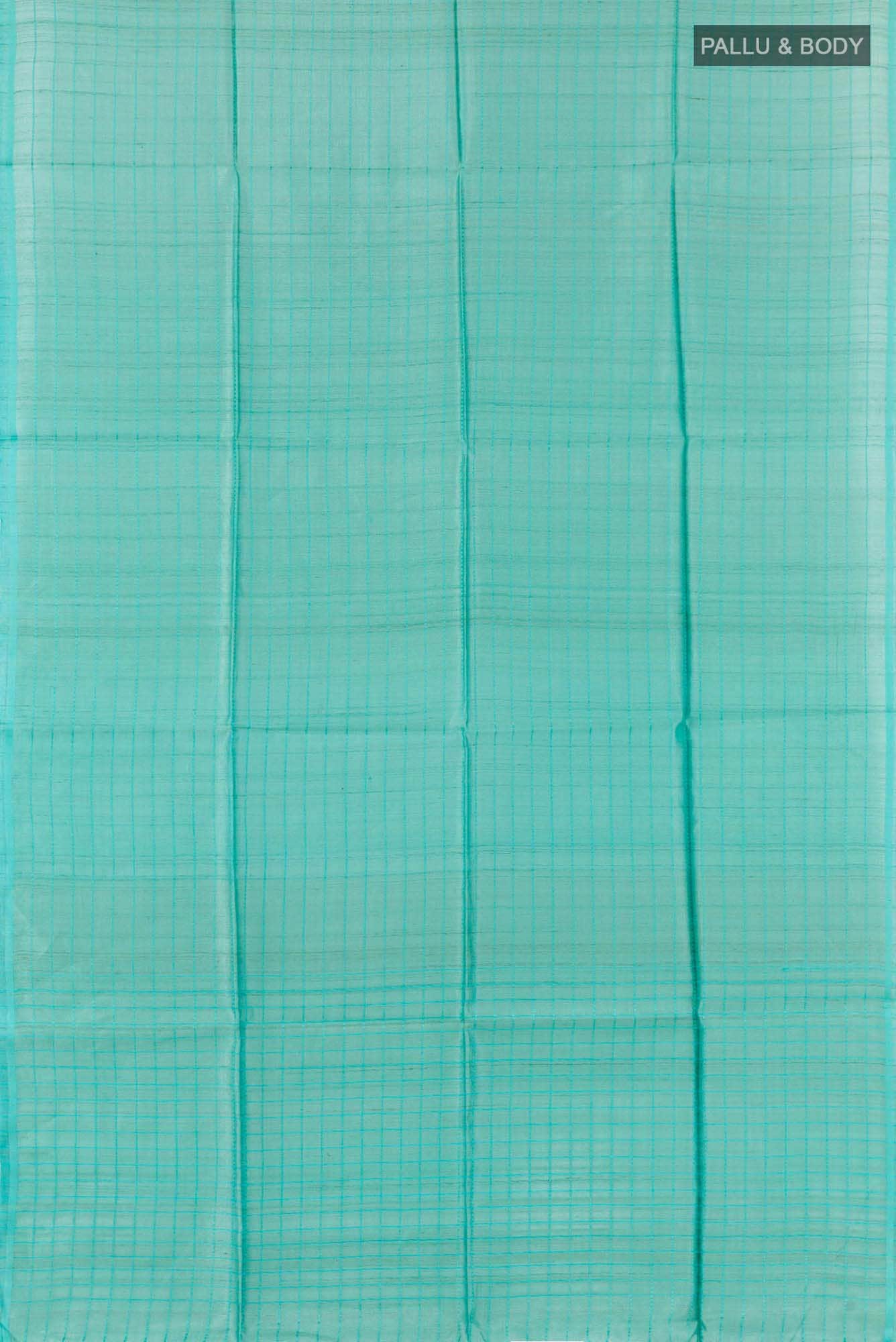 Blue Tussar Saree