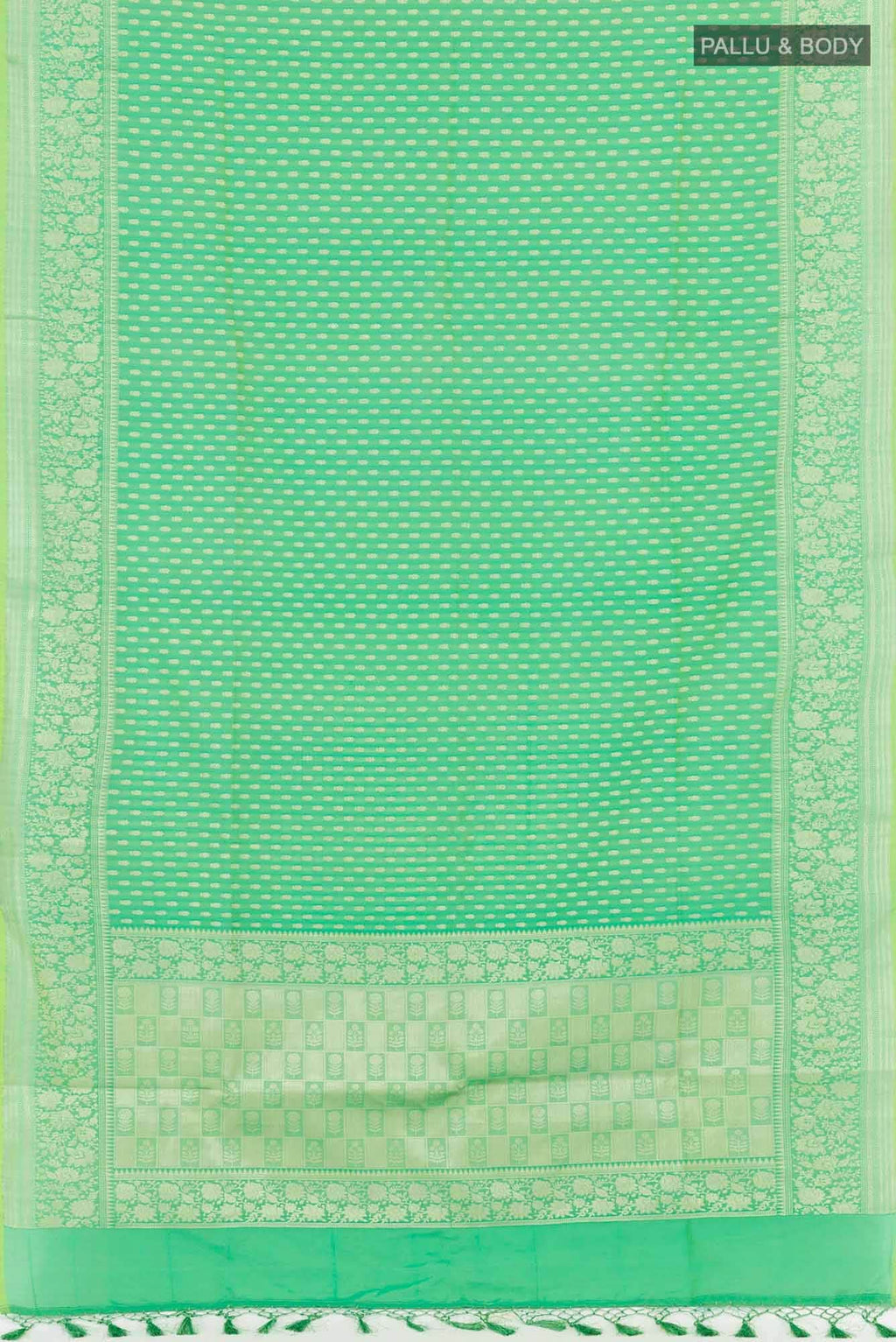 Green Blended Art Silk Saree