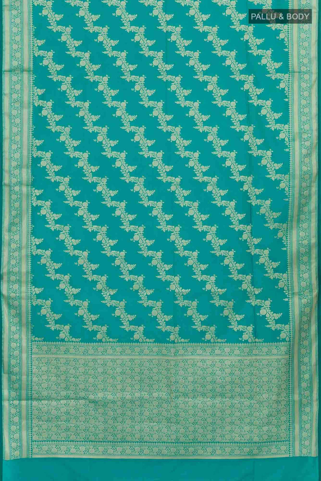 Green Blended Art Silk Saree