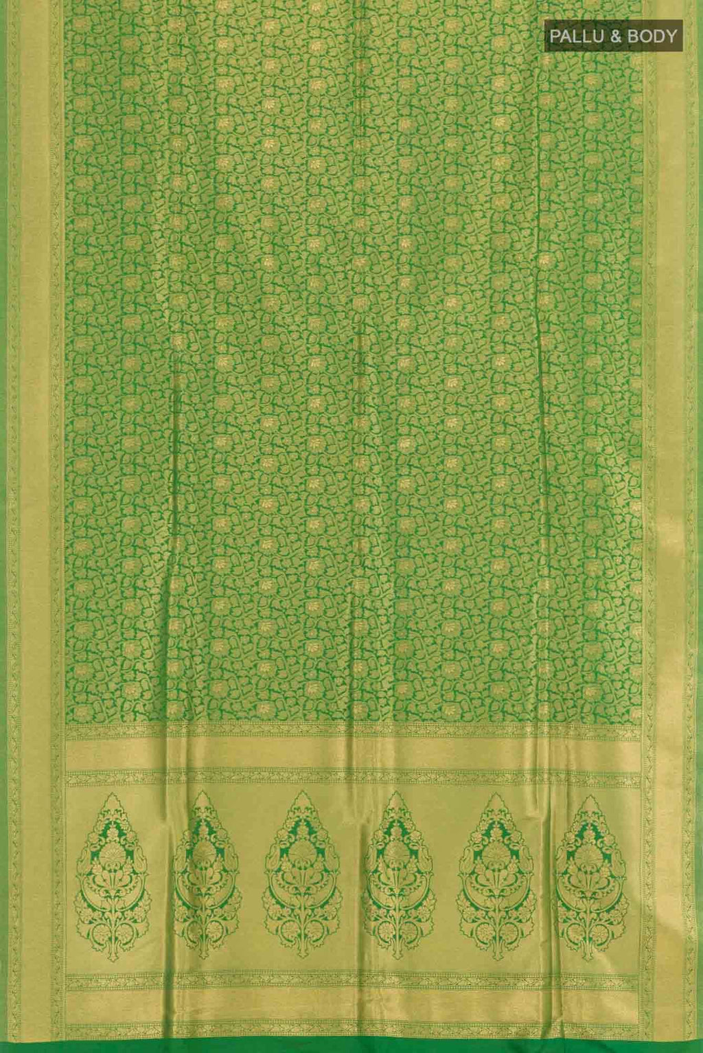 Green Blended Art Silk Saree