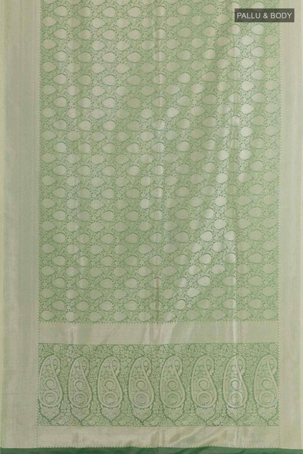 Green Blended Art Silk Saree