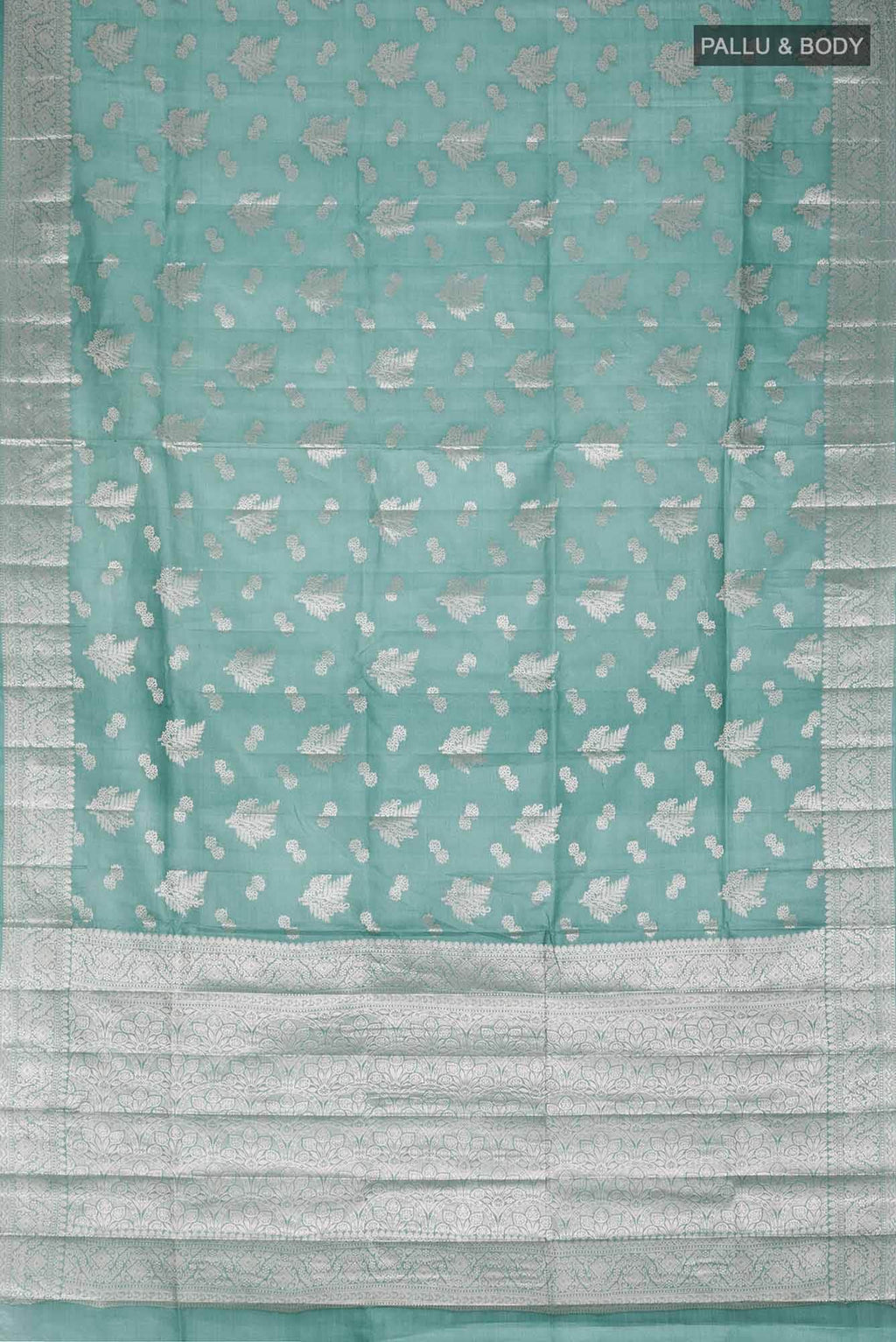 Green Banarasi Tussar Silk Saree