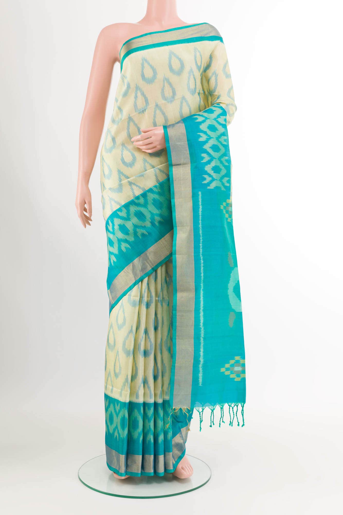 Beige Soft Silk Saree