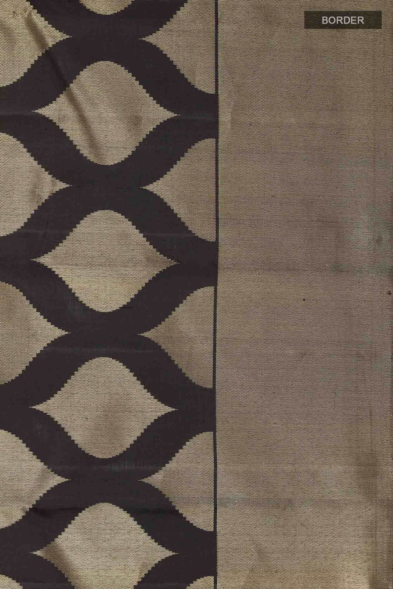 Black Kanchipuram Silk Saree