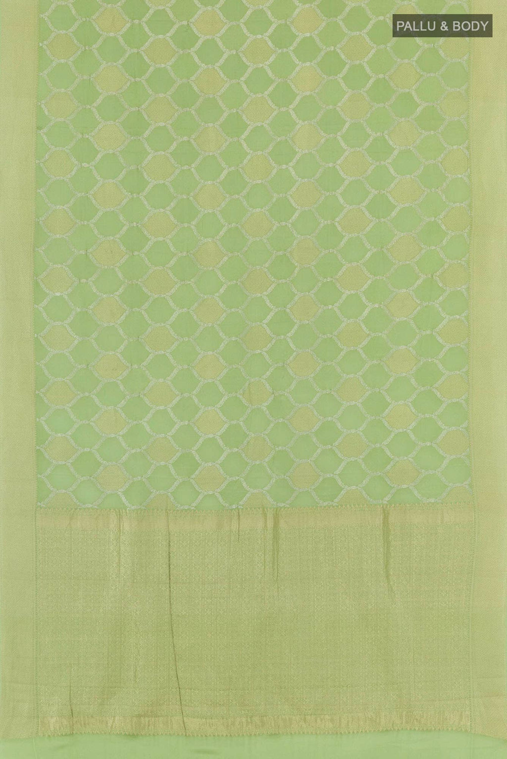 Light Green Crepe Saree