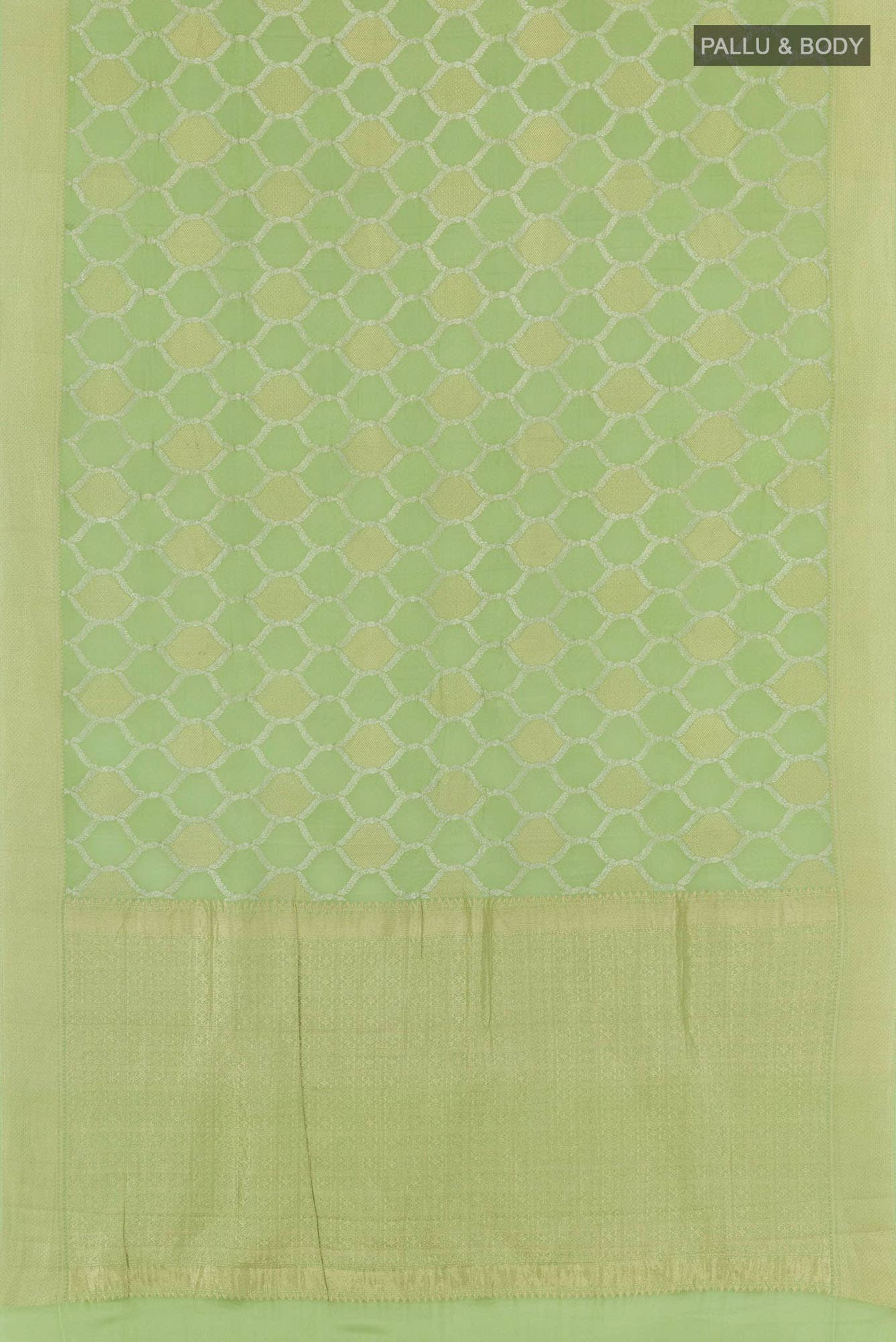 Light Green Crepe Saree