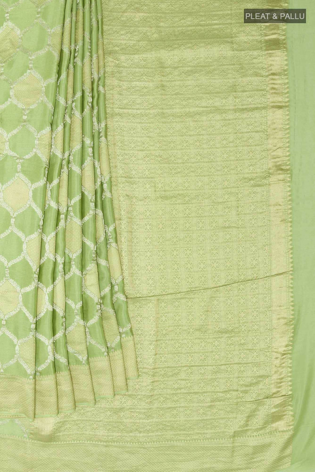 Light Green Crepe Saree