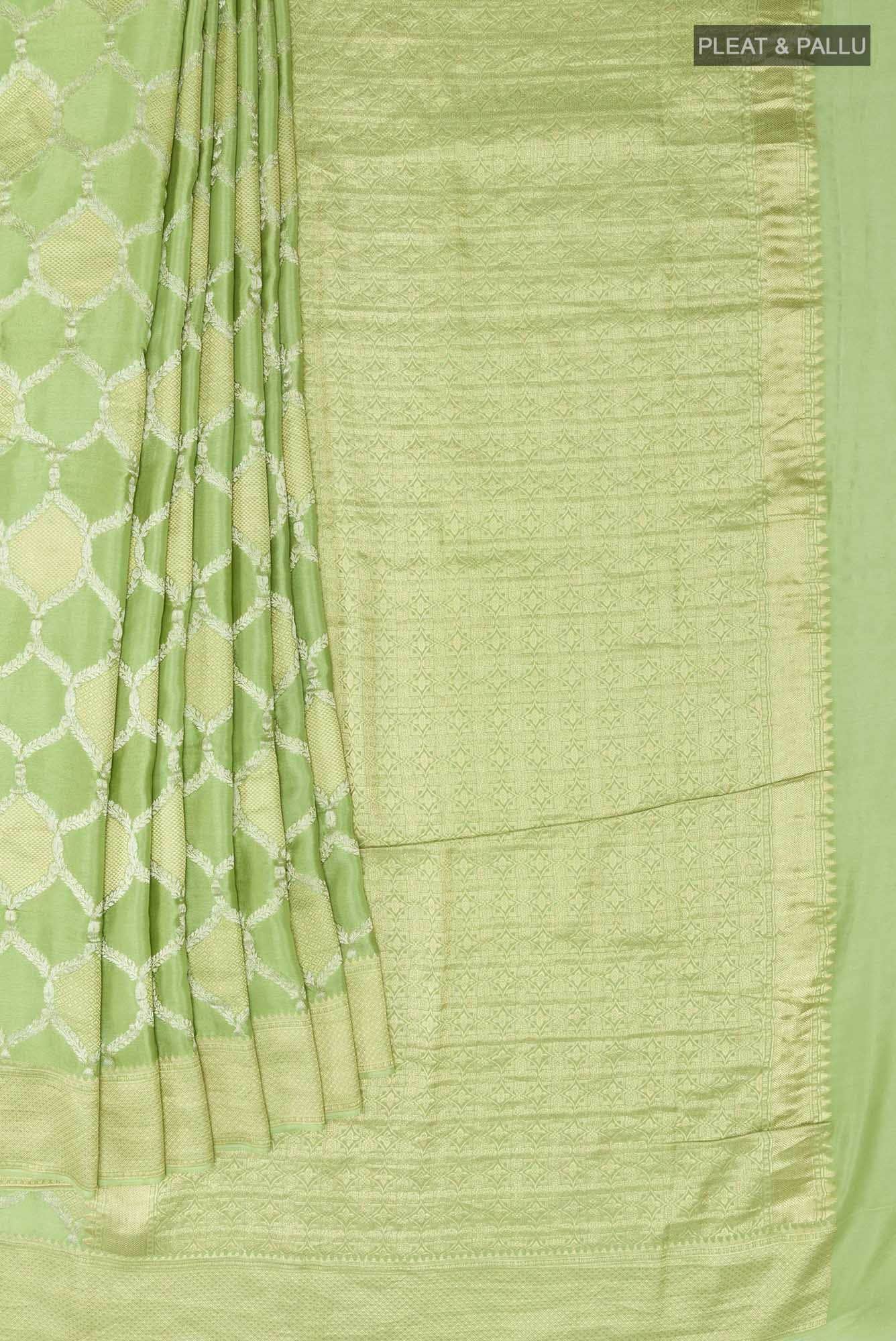 Light Green Crepe Saree