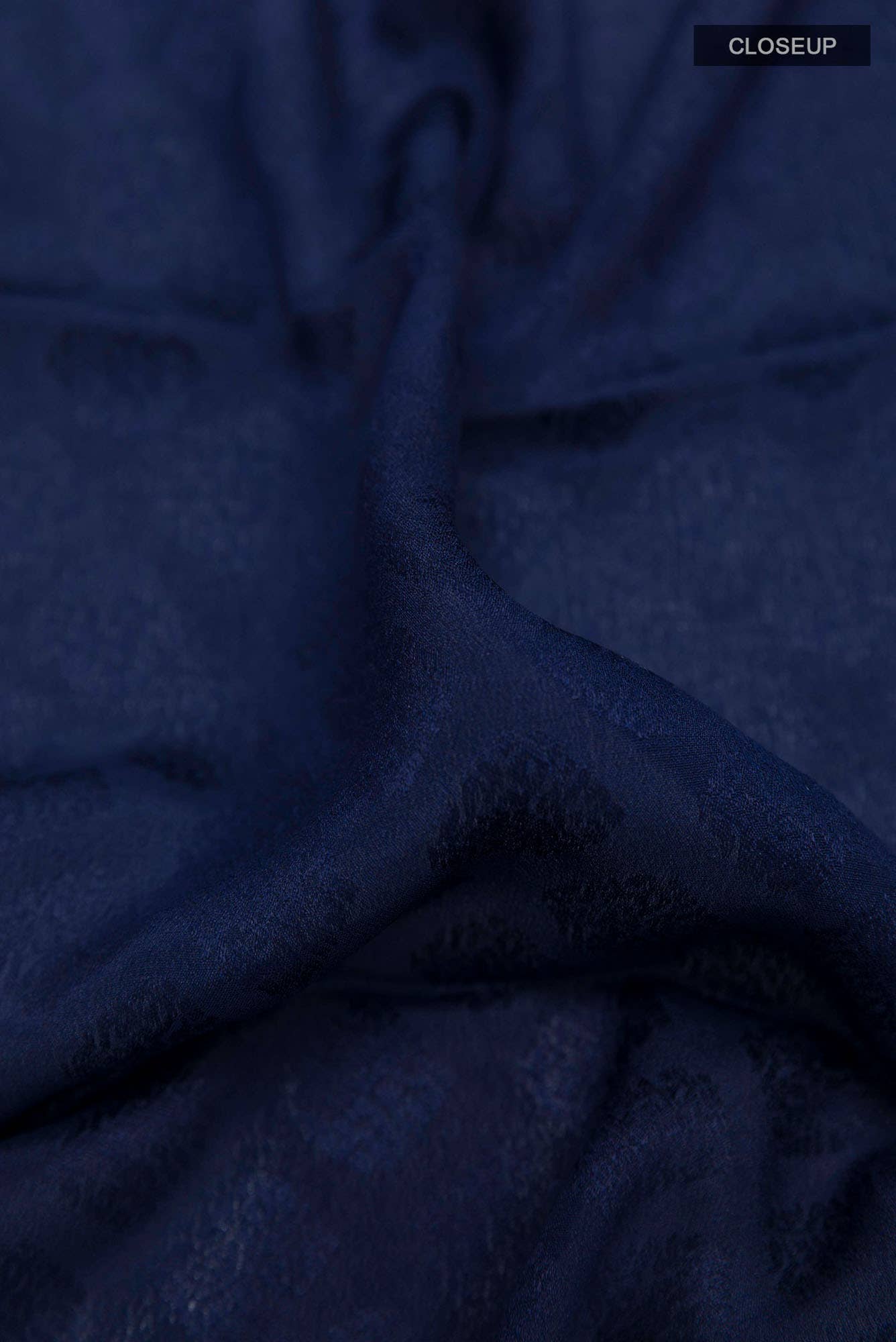 Dark Blue Crepe Saree