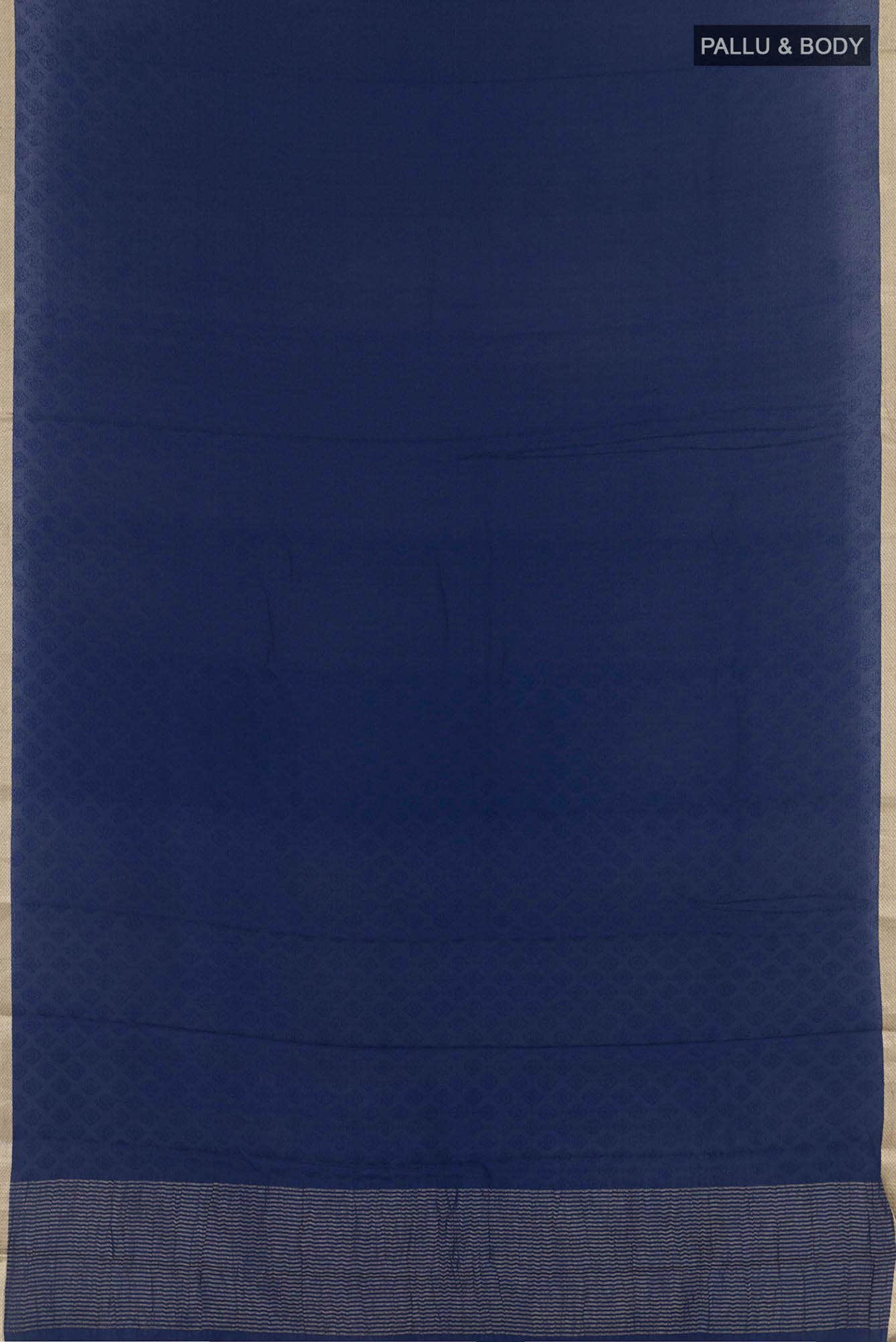 Dark Blue Crepe Saree