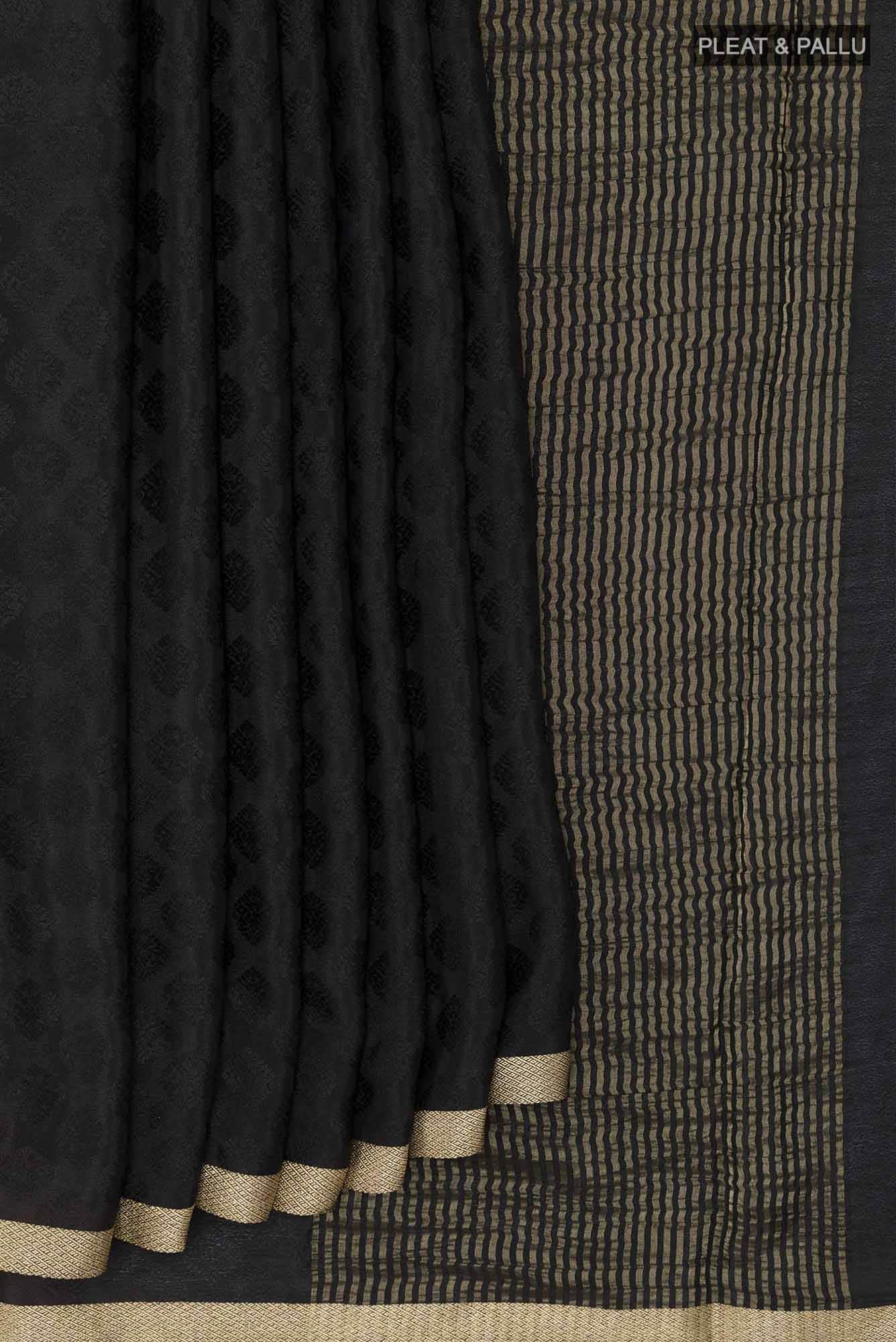 Black Chiffon Saree