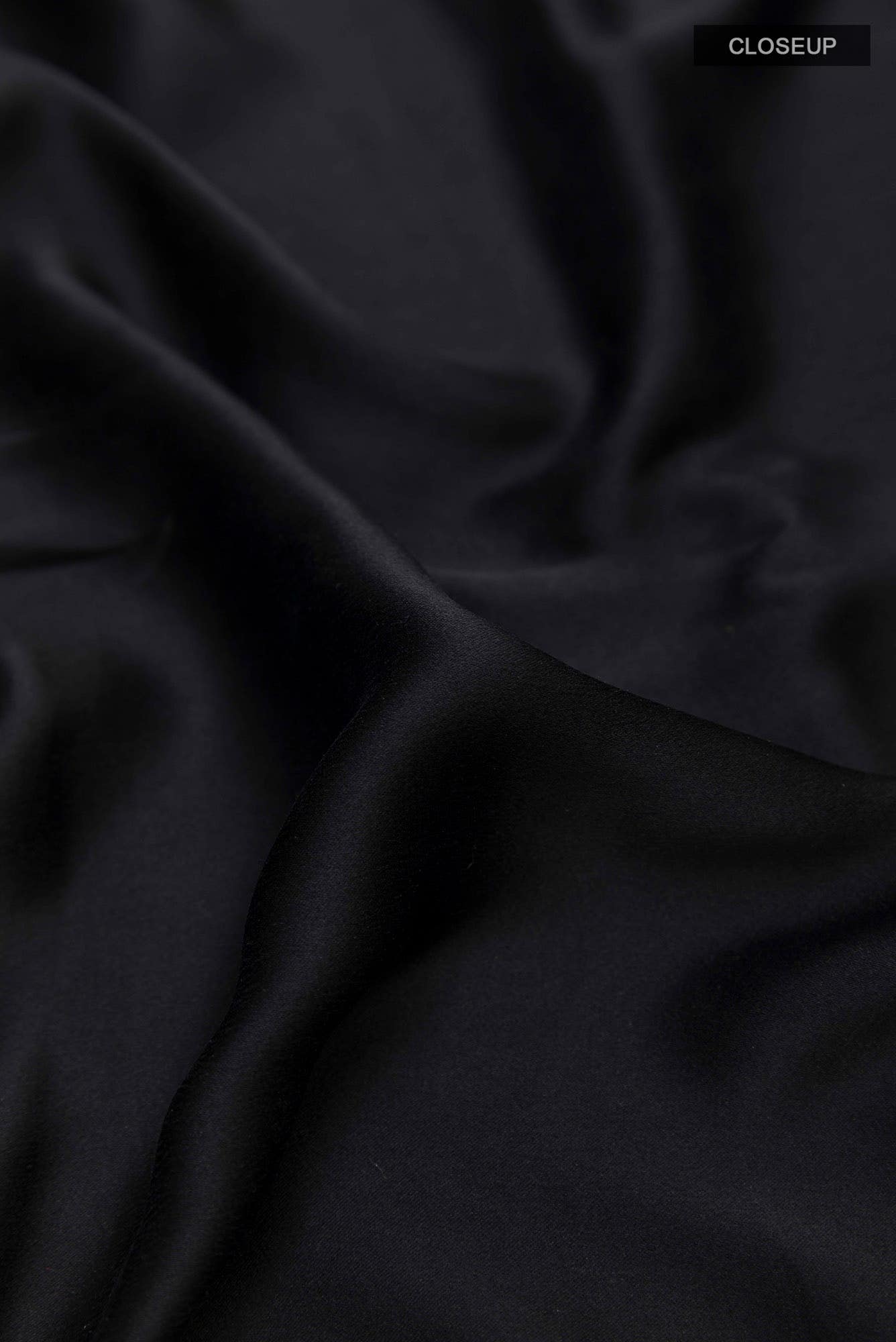 Black Satin Silk Saree