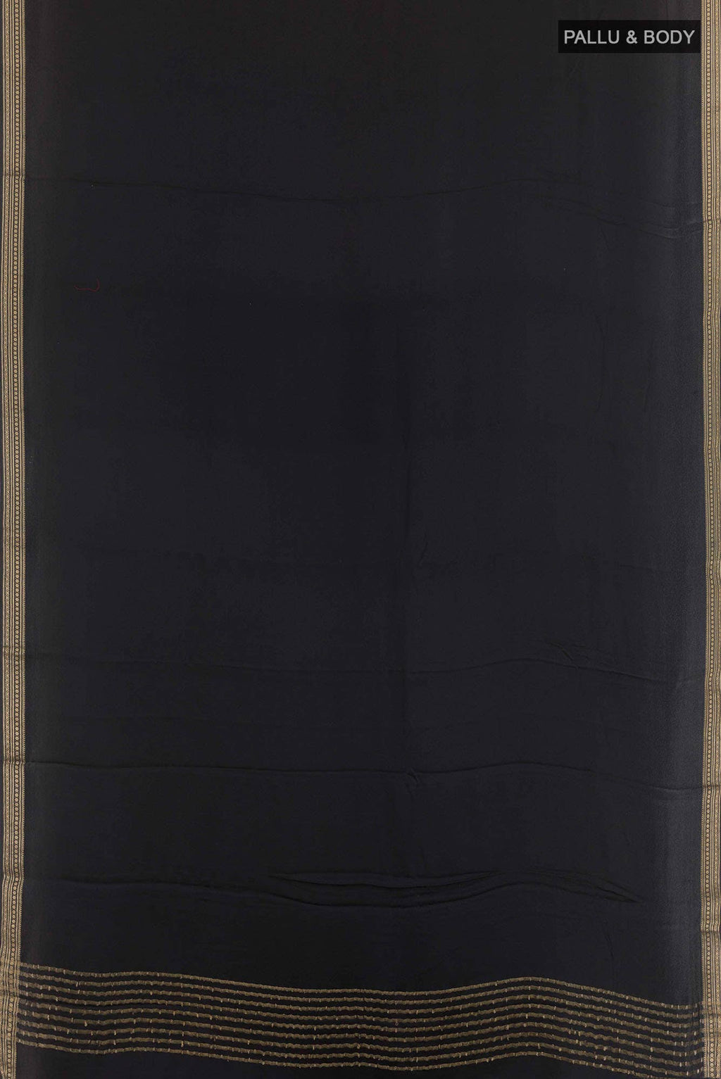 Black Satin Silk Saree