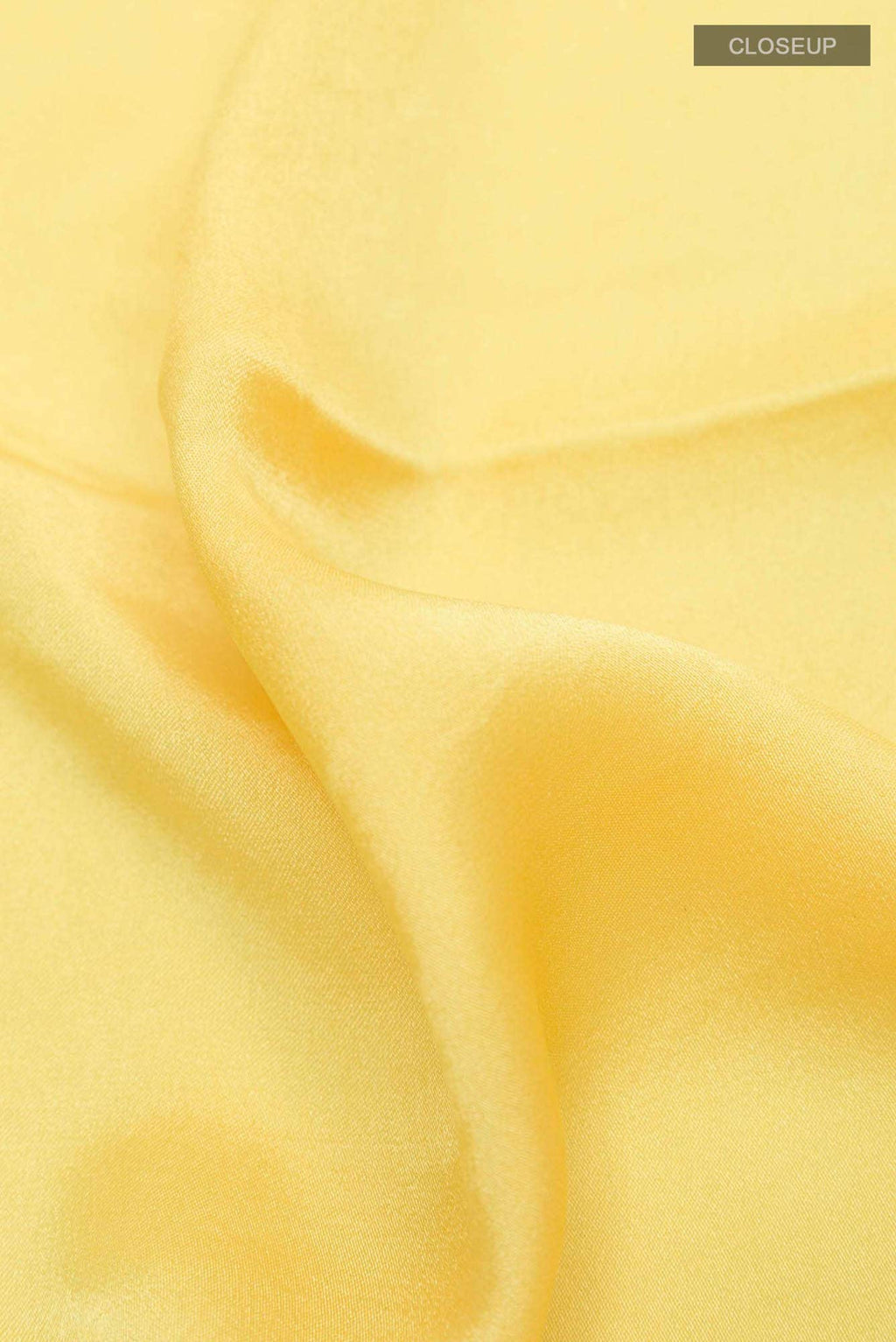 Yellow Crepe Saree