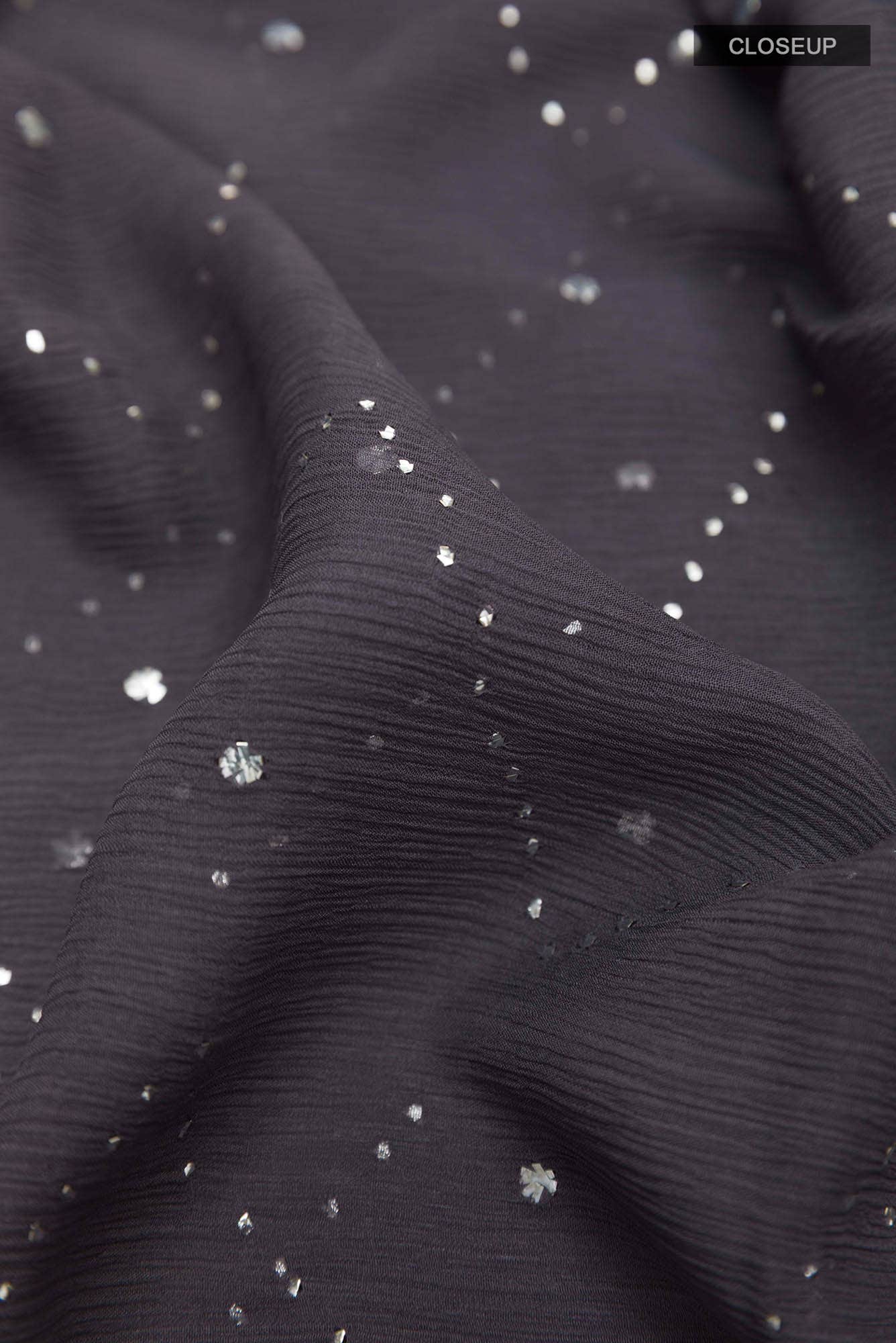 Grey Mysore Chiffon Saree