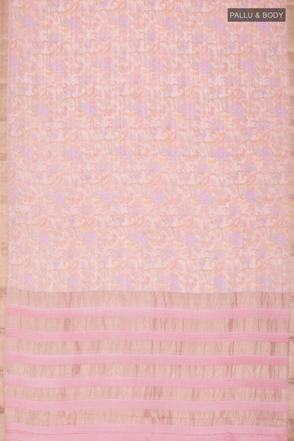 Coral Mysore Crepe Saree