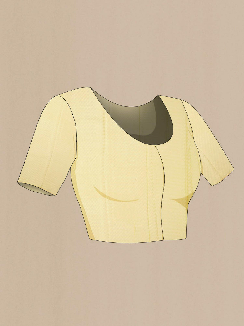 Lemon Yellow Chiffon Saree