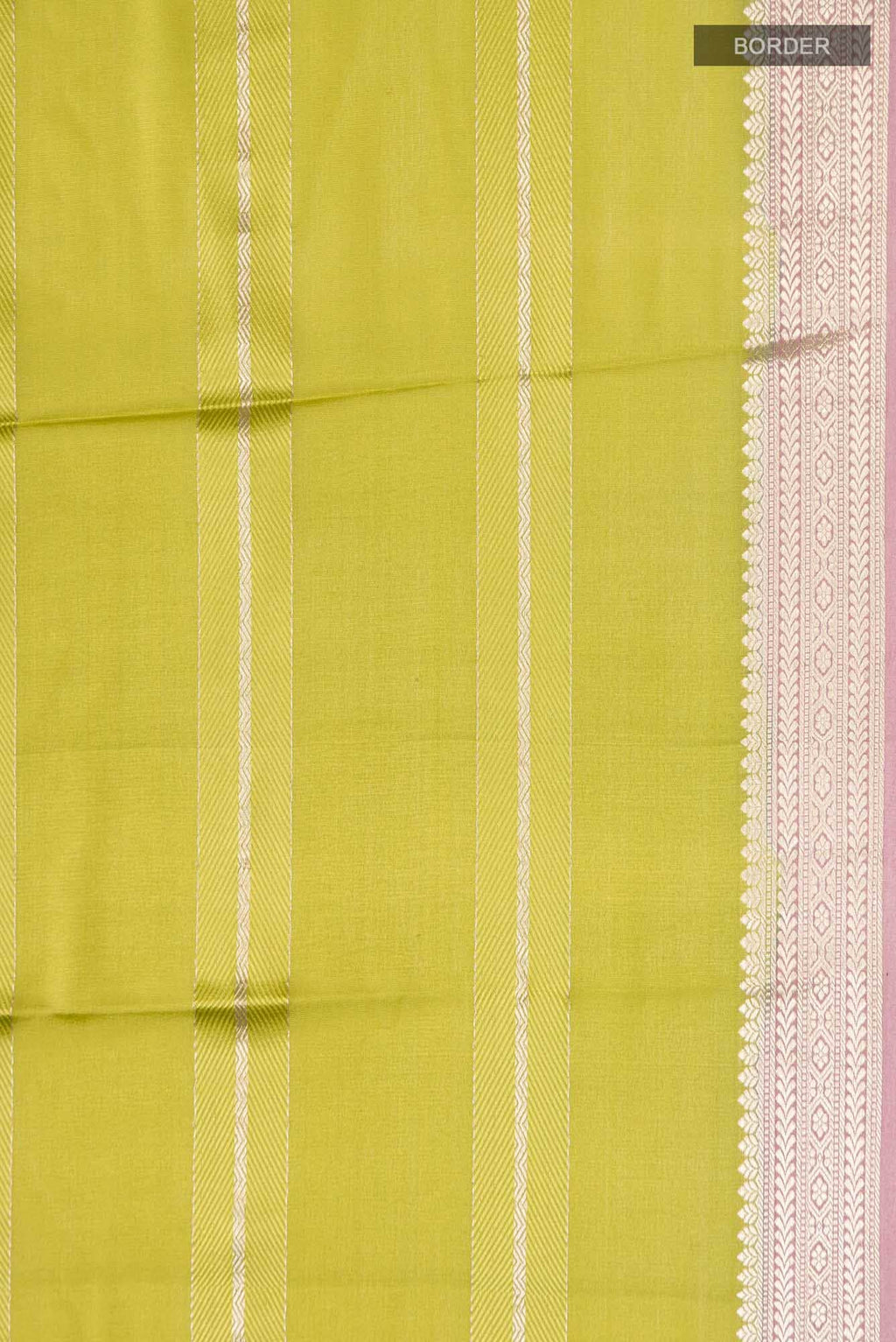 Green Mysore Crepe Saree