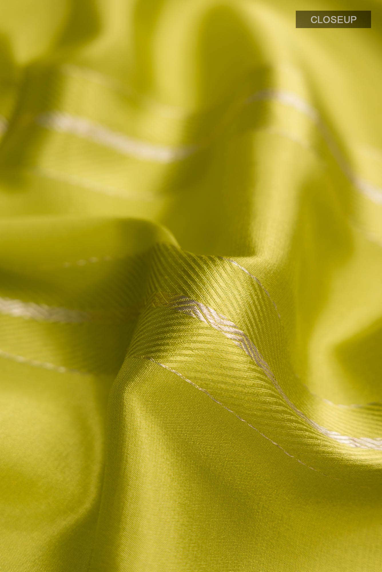 Green Mysore Crepe Saree