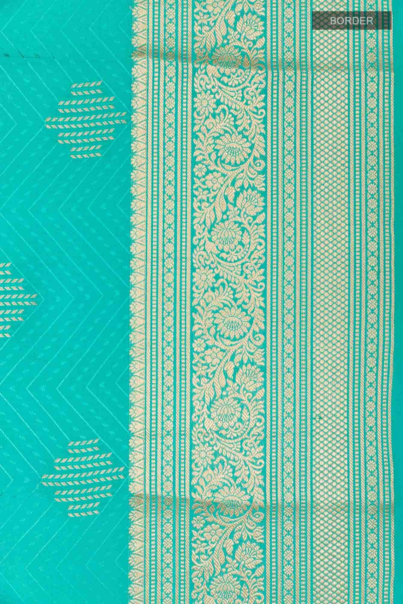Green Crepe Saree