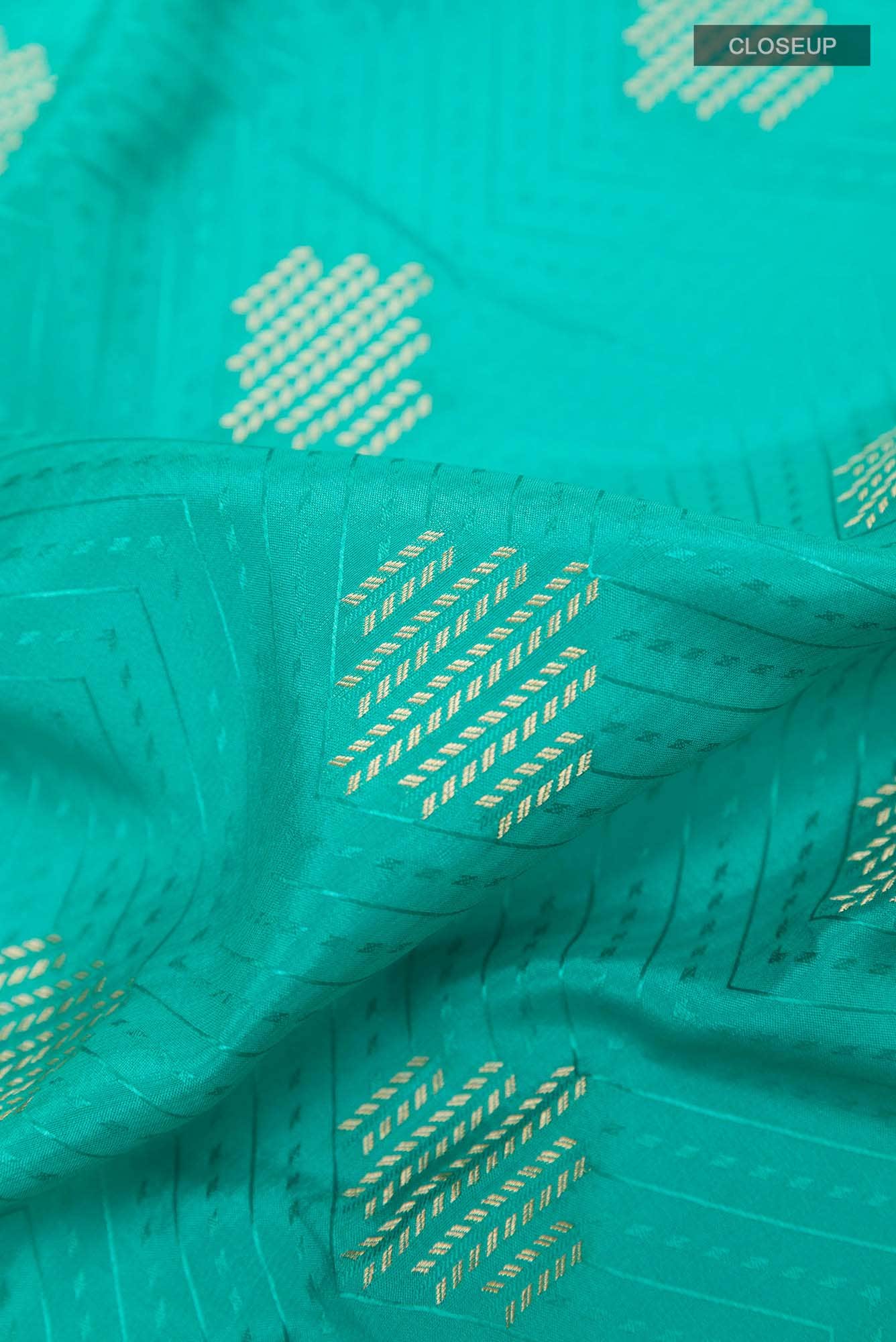 Green Crepe Saree